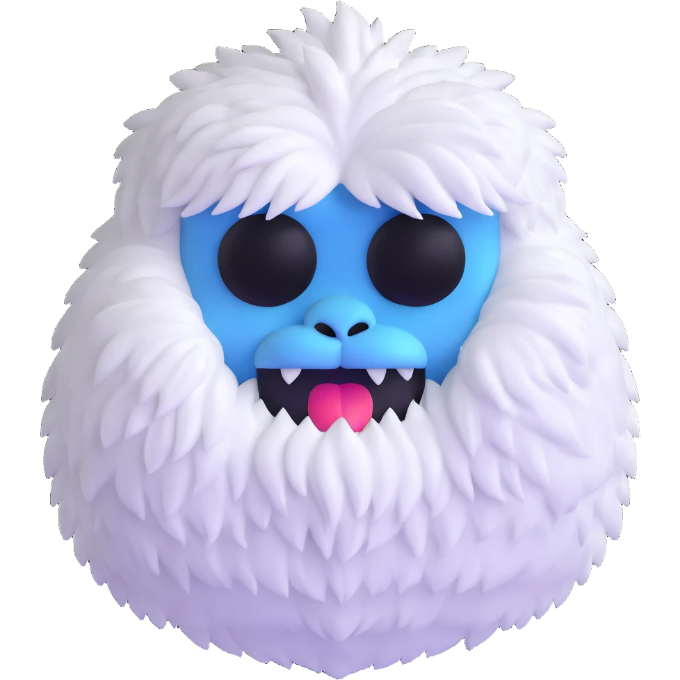 abominable snowman yeti emoji