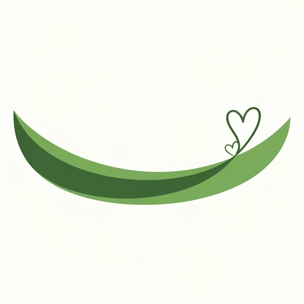 green emo banner with a heart accent, cute, expressive, minimal emoji