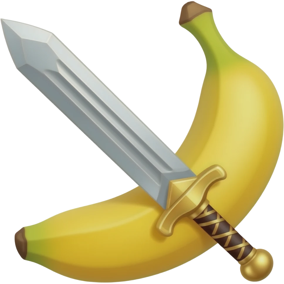 Banana sword emoji