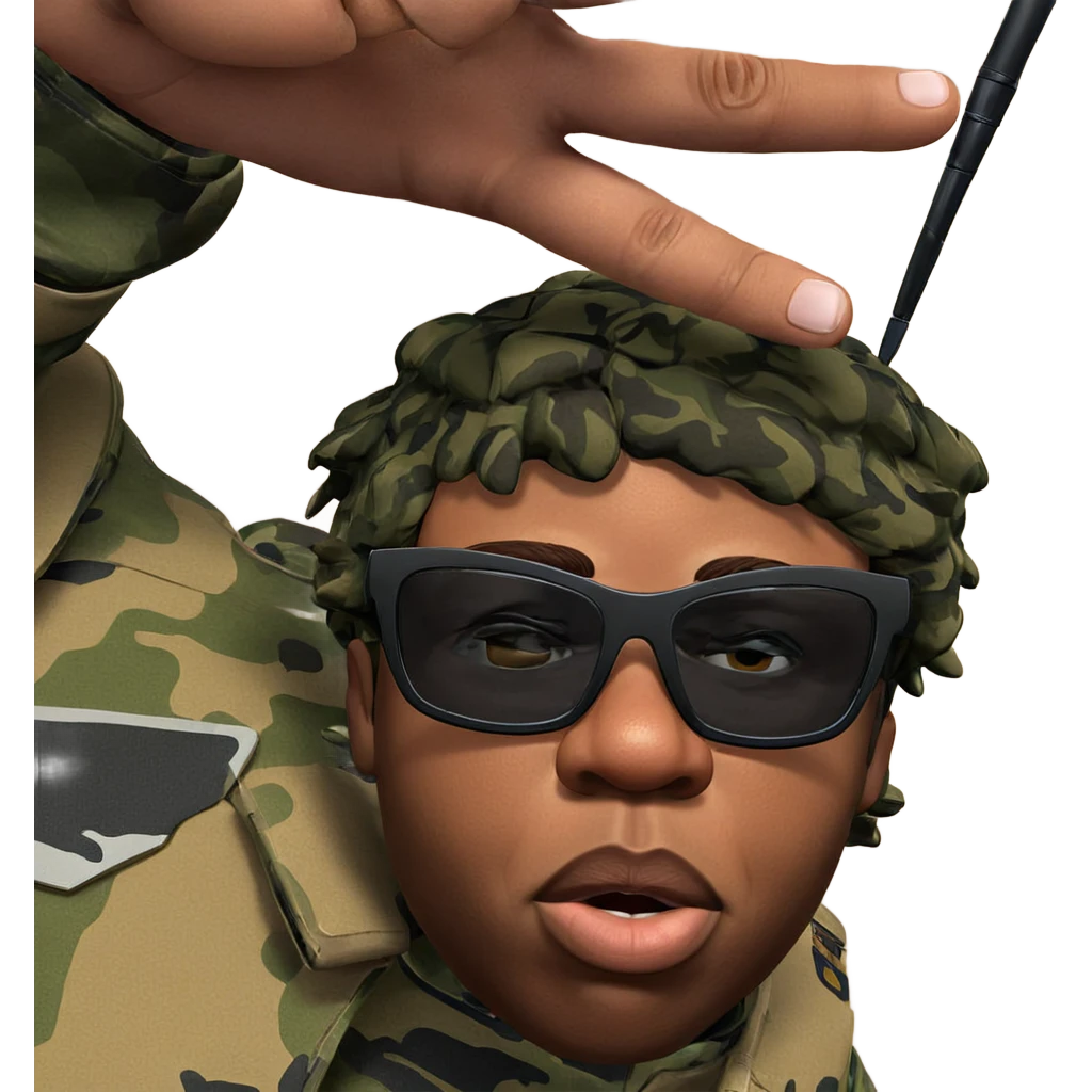 military style parody portrait emoji