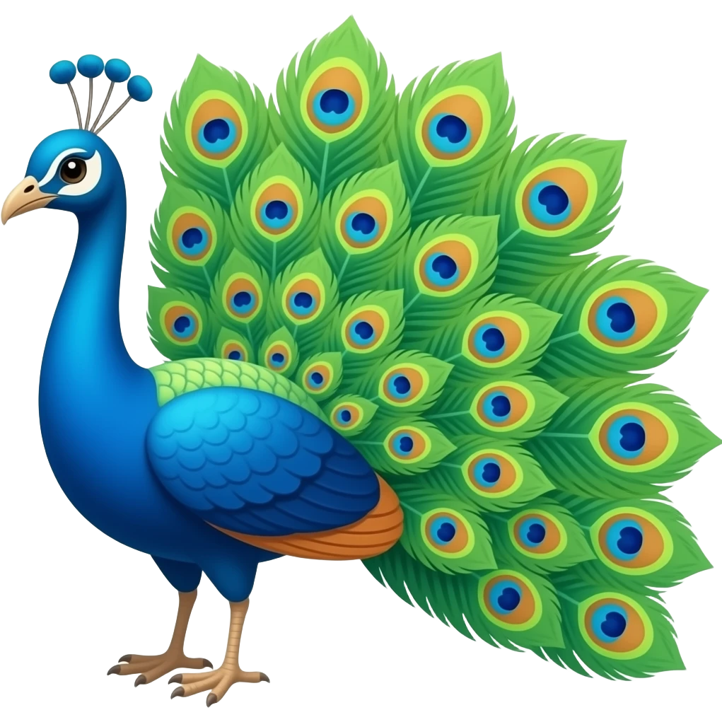 peacock emoji