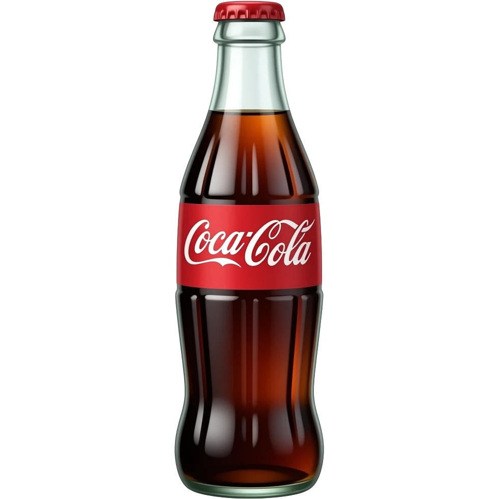 A glass Coke bottle emoji