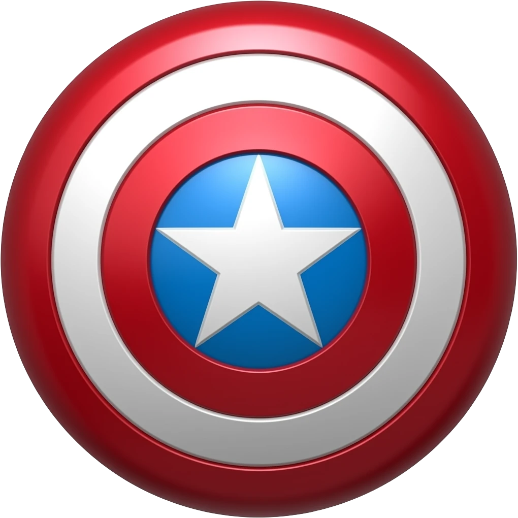 Captain america shield emoji