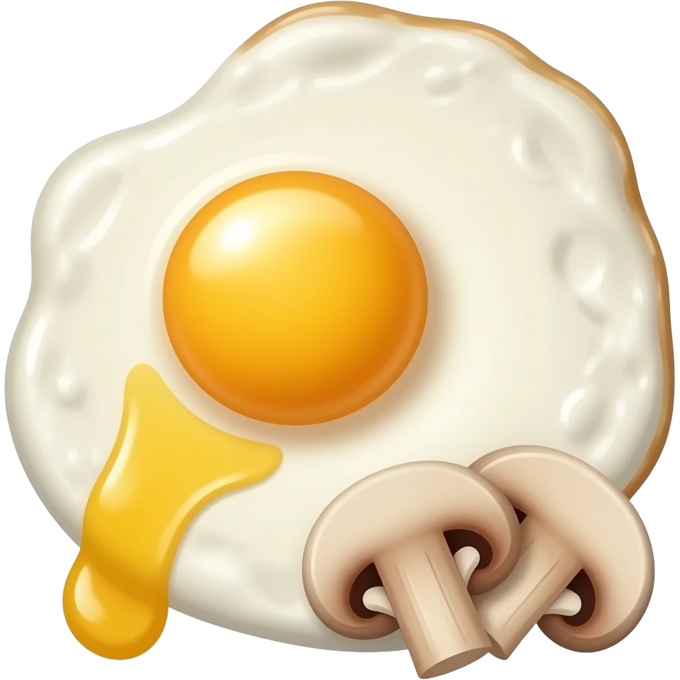 mushroom and egg scramble emoji