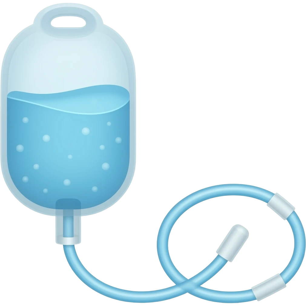 iv bag and line emoji
