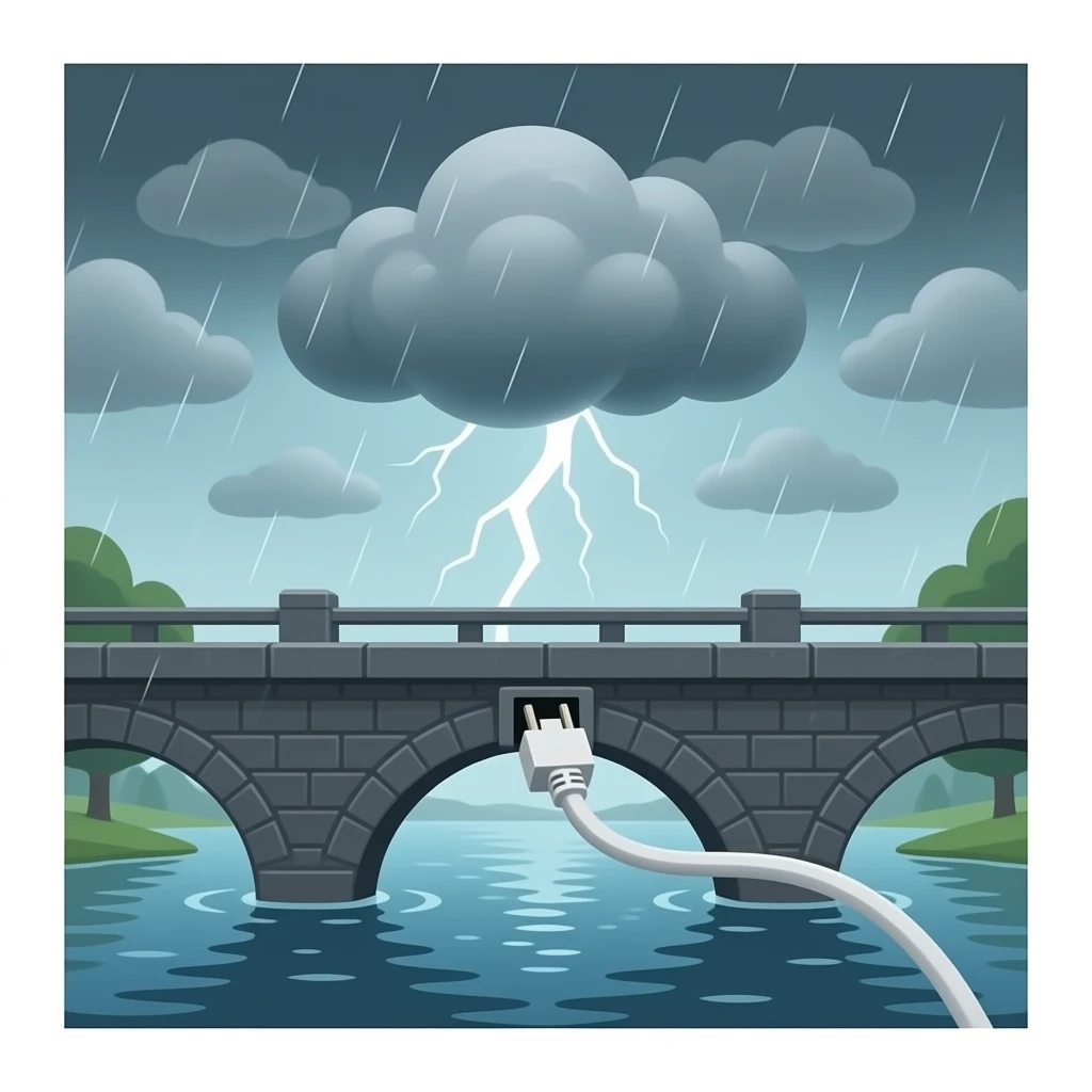 böse brücke die lan stecker aus pc zieht emoji