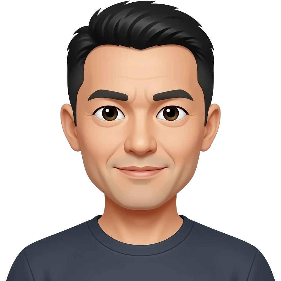 A Japanese man with a bowl cut hairstyle emoji