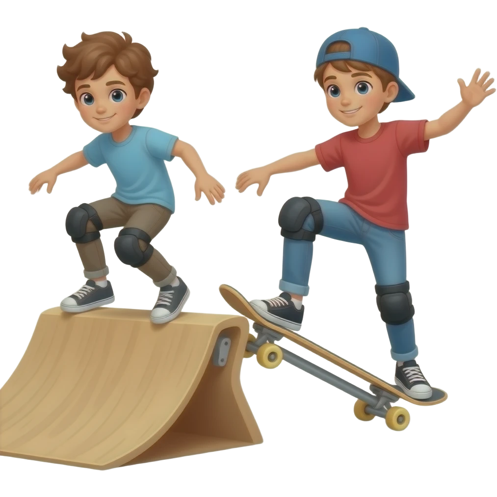 kids doing parkore emoji