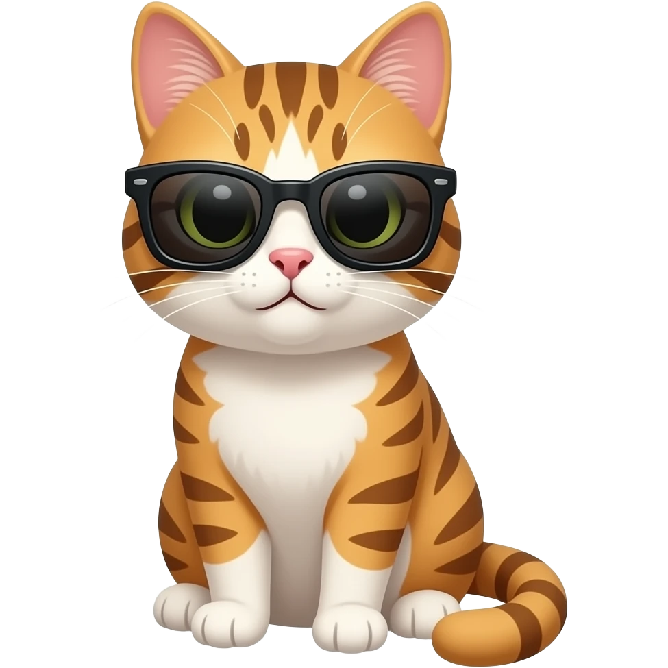 Cat wearing sunglasses emoji