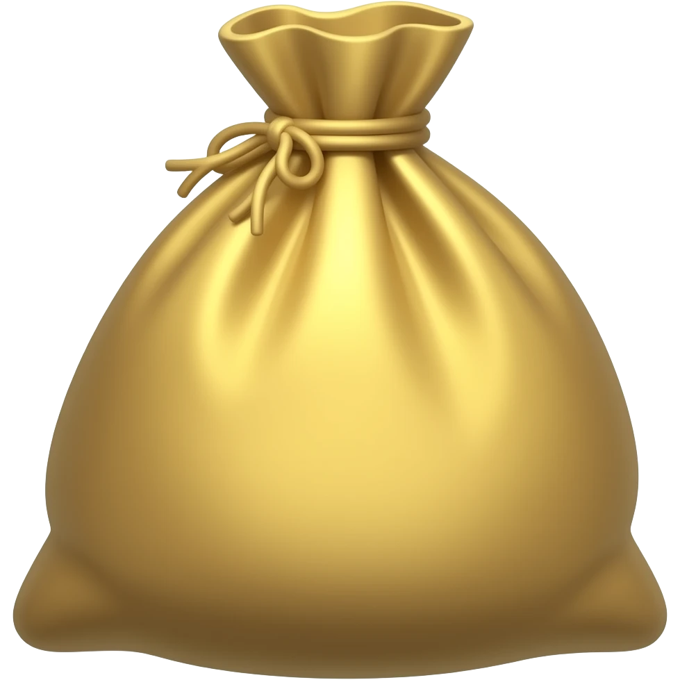 gold sack in a Viking style emoji