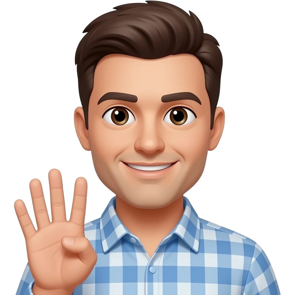 C'est un gars qui fait Six Seven avec ses mains emoji