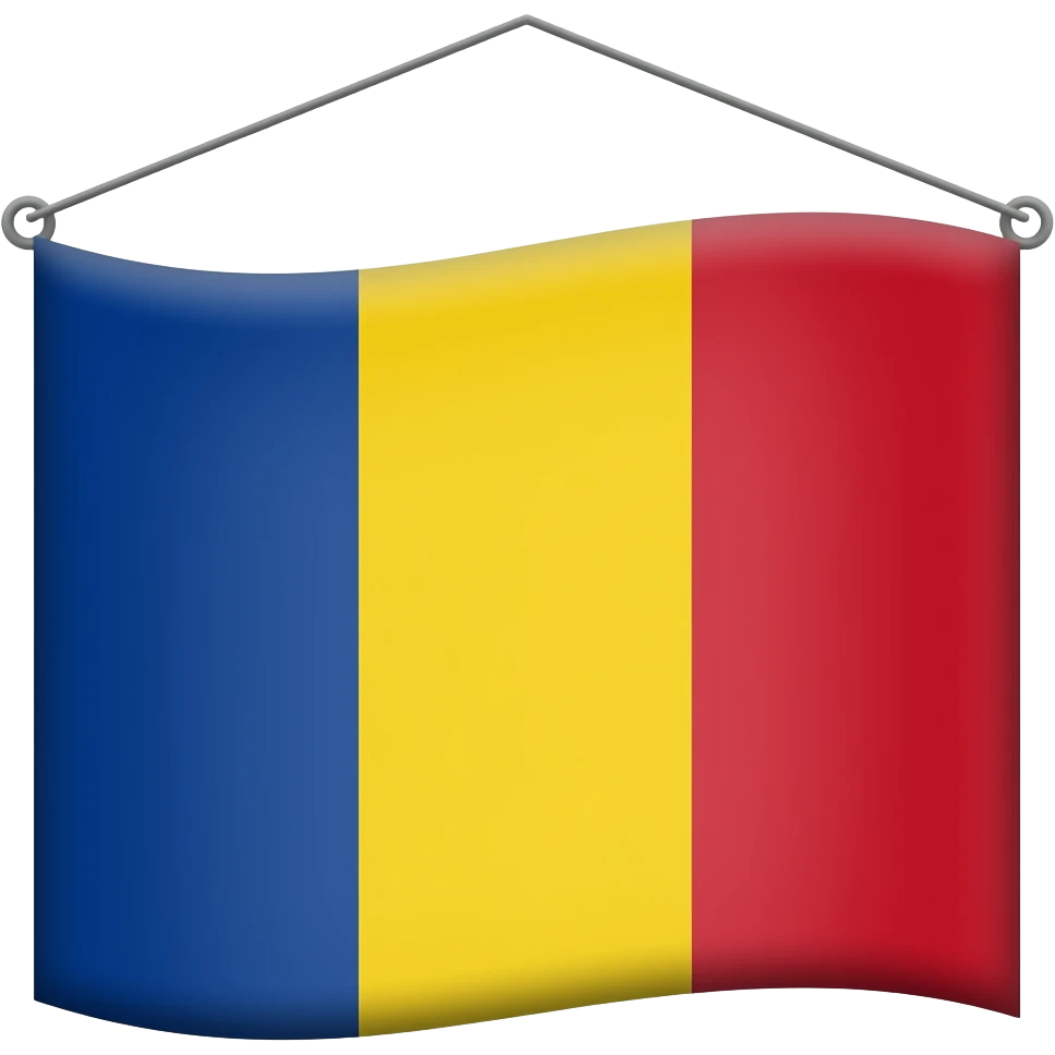romania flag but its extremely long emoji