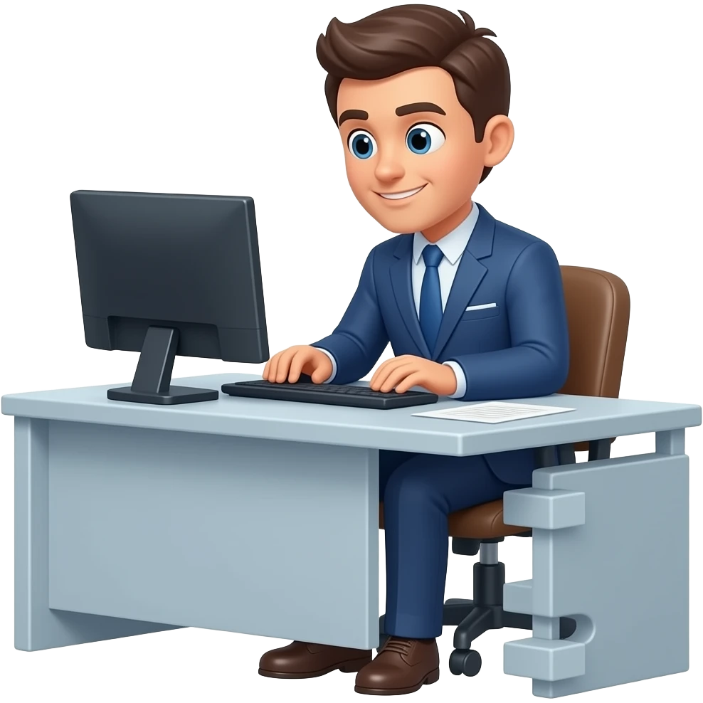 Productive effort in corporate world emoji