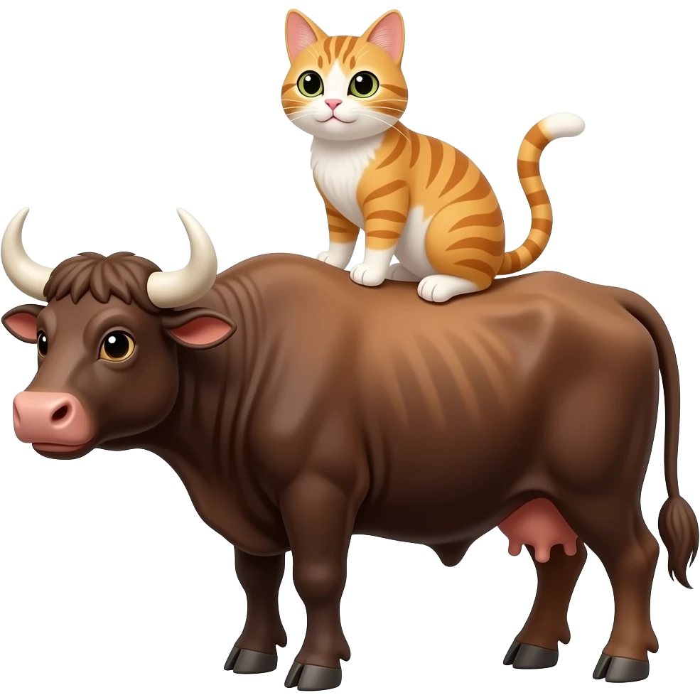 Cat On A Ox emoji