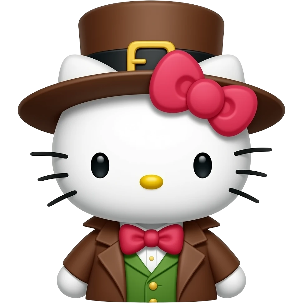 hello kitty disfrazada de Rip van Winkle emoji