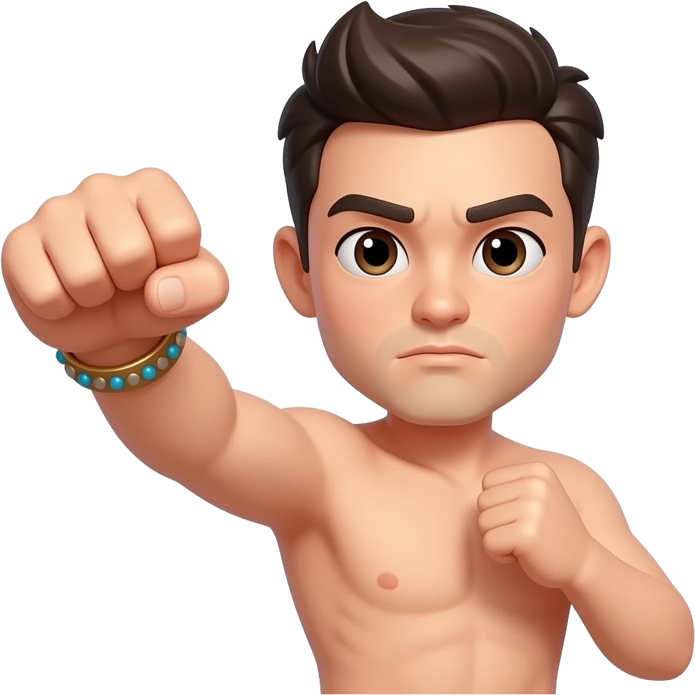 bracelet arm fight emoji