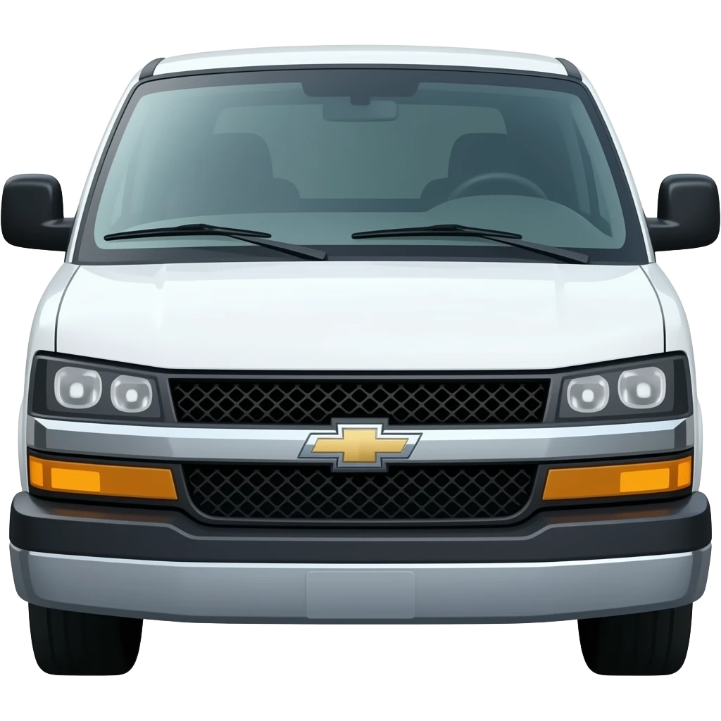 Un Chevrolet tornado van 2024 blanca emoji