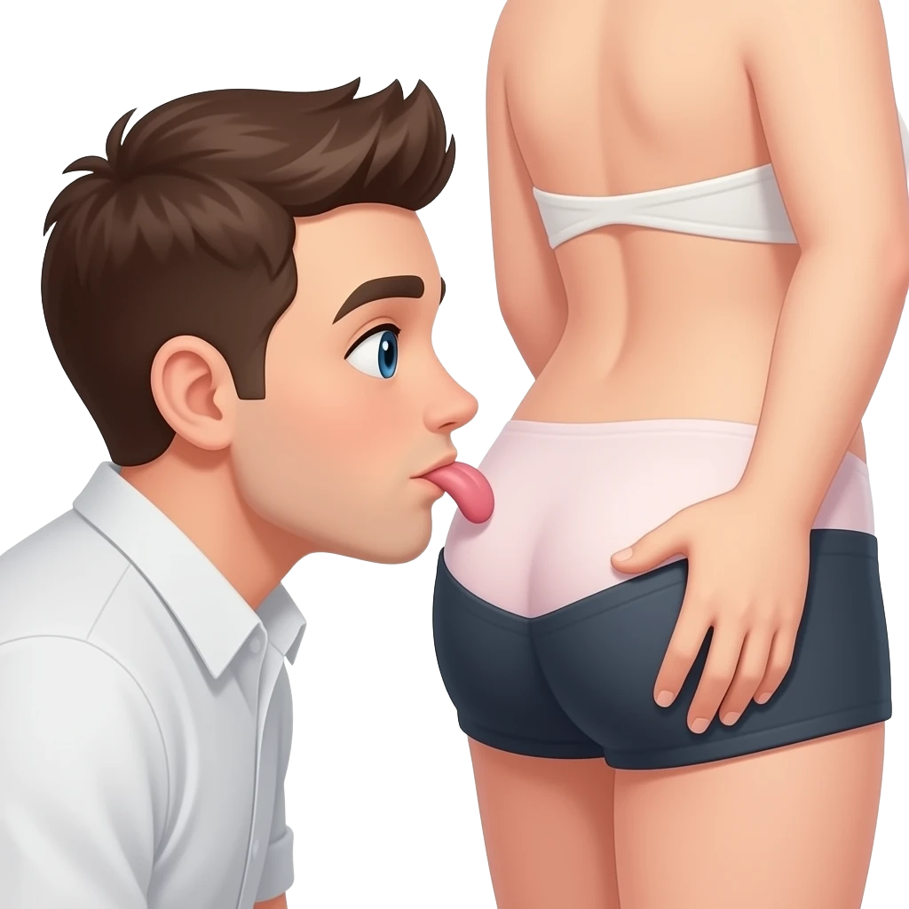 Booty licking emoji