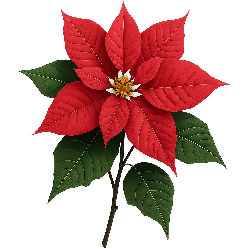 christmas flower,remove background emoji