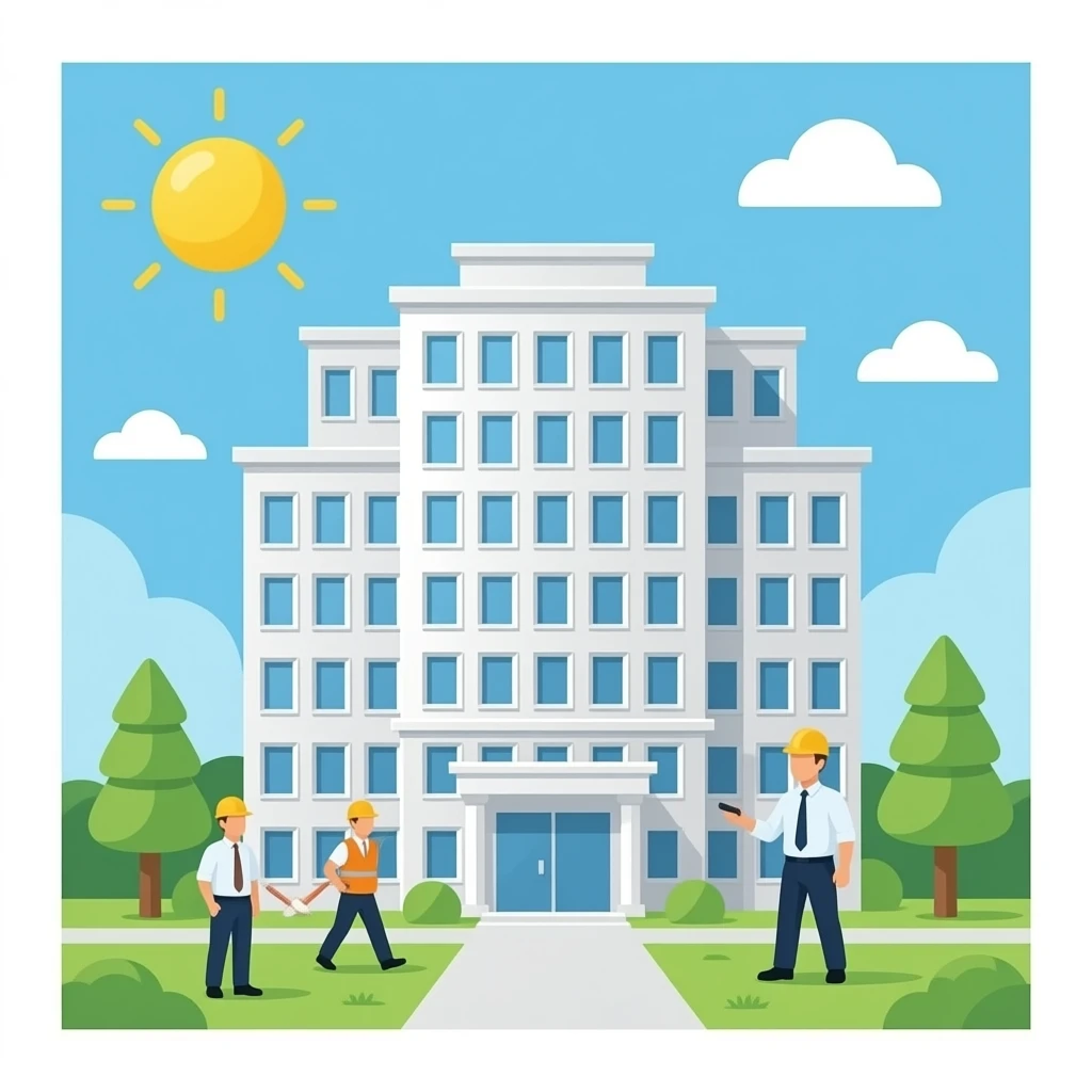 bloque oficina con trabajadores emoji