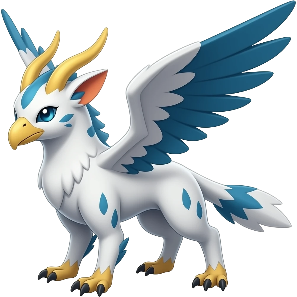 Chimera-Griffin-Gryphon-Silvally-Trico-hybrid-animal, full body emoji