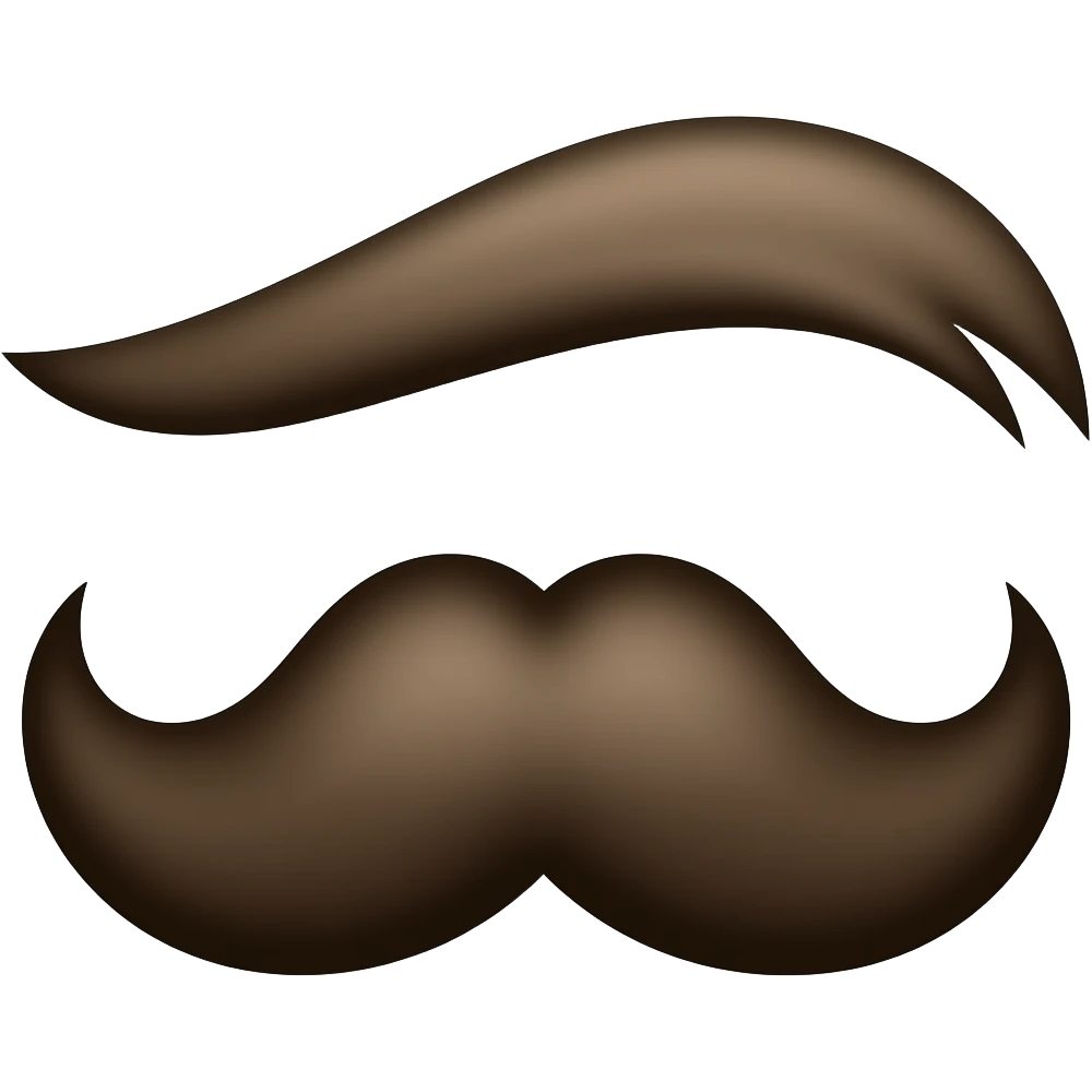 Bharathiyar 's eyebrow, thalappa and mustracks emoji