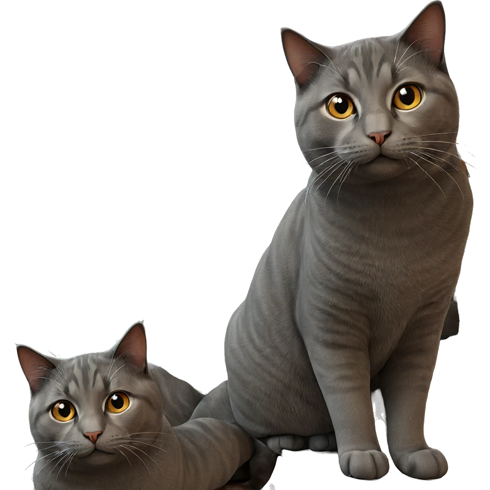 realistic indoor cat portrait emoji
