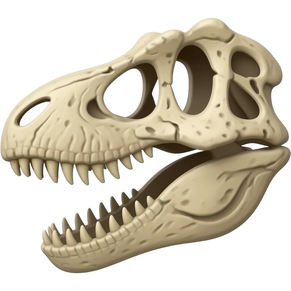 dinosaur bone emoji