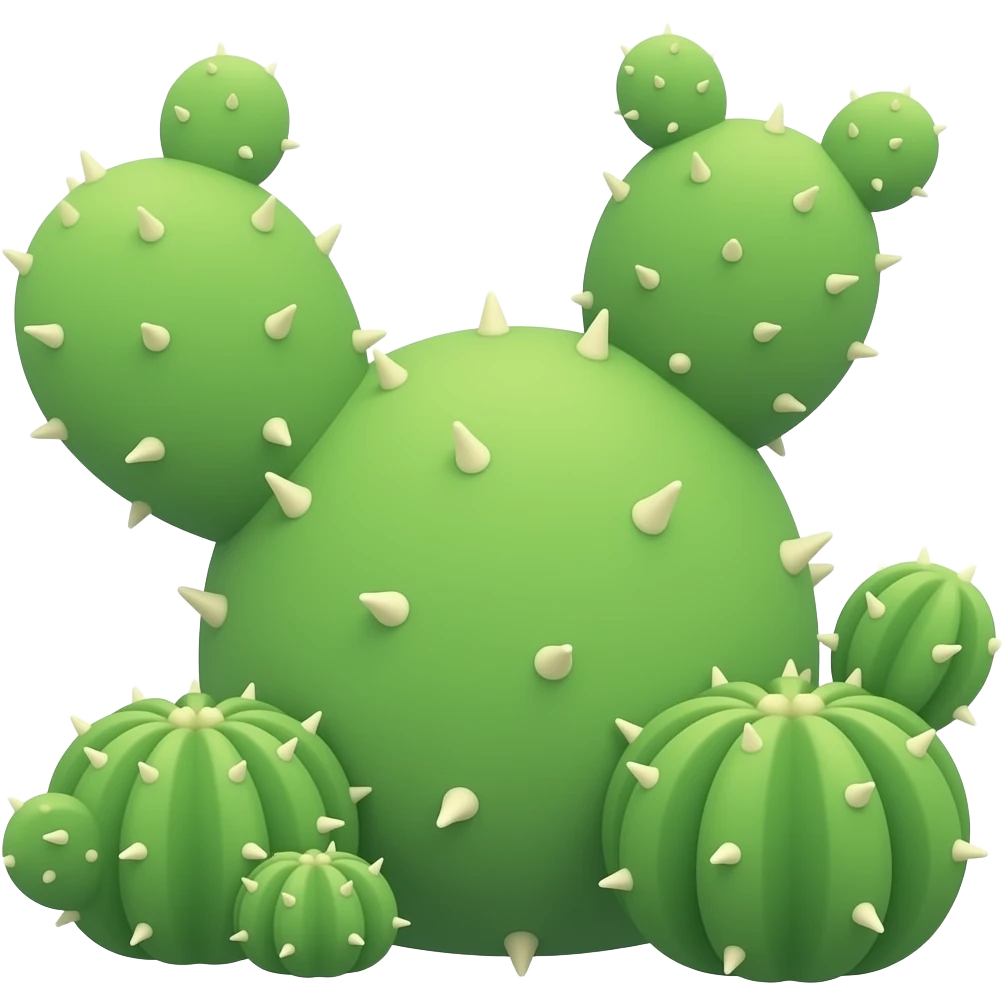 Cactuses emoji