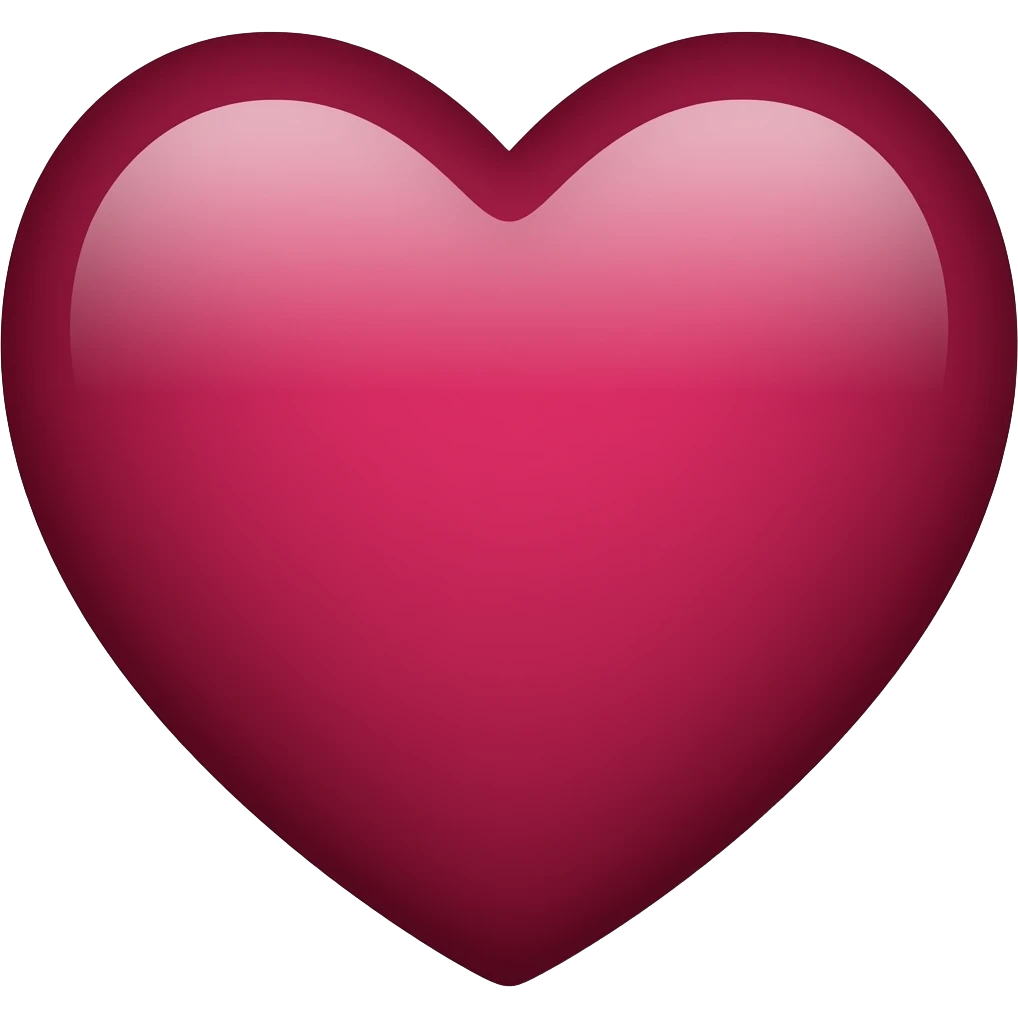 Maroon heart emoji emoji