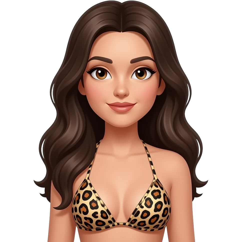 cheetah print bikini emoji emoji