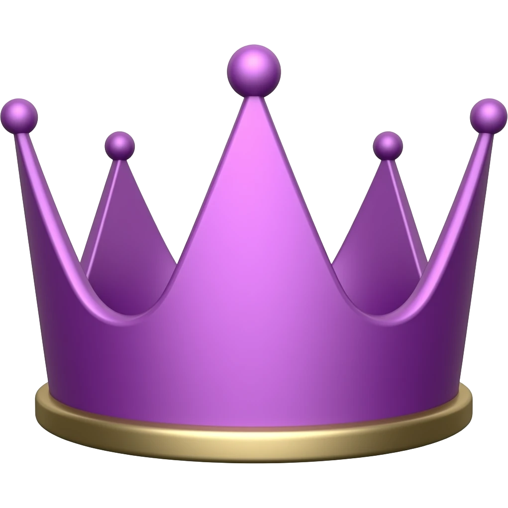 purple crown emoji