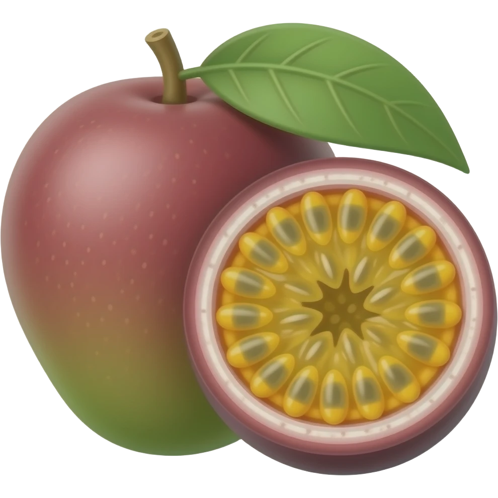 Passion fruit mango emoji