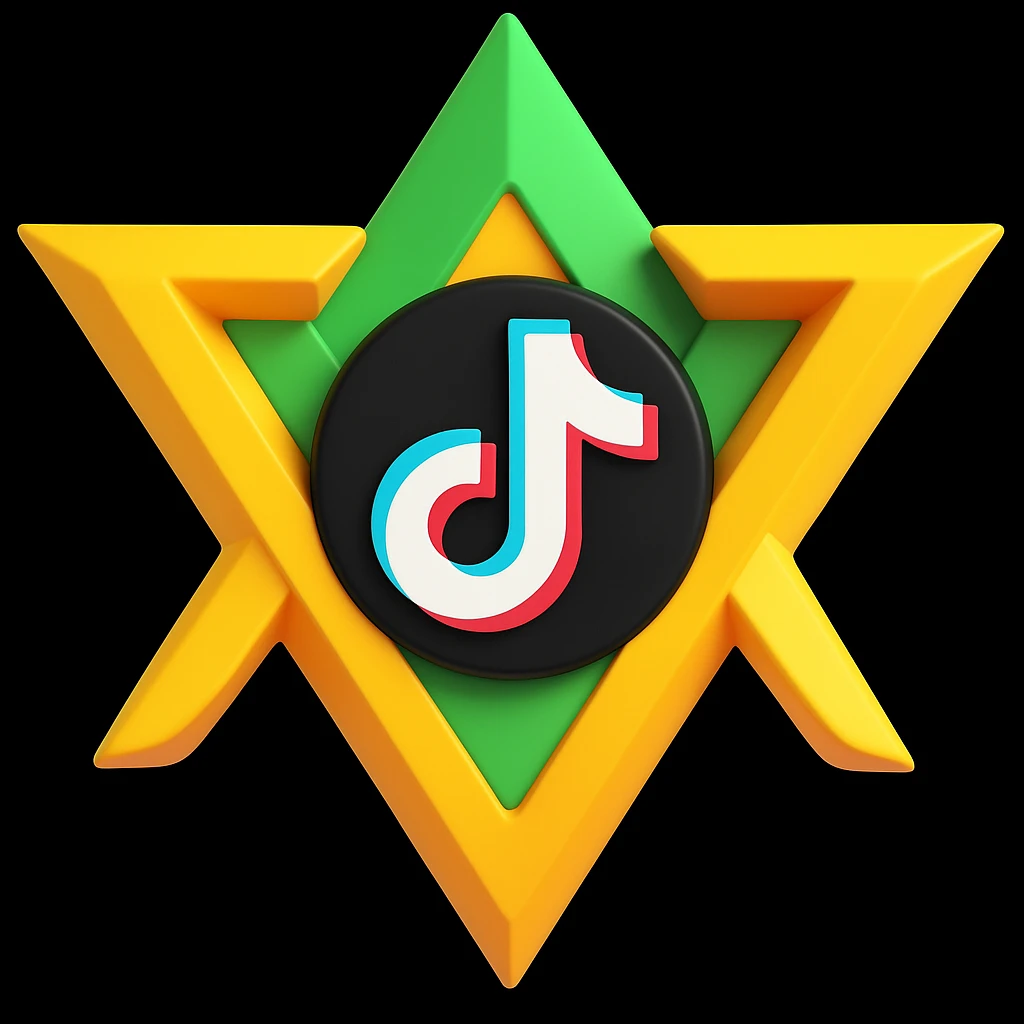 Add the TikTok icon to this ParadoX1 3D emoji logo, keeping it playful and eye-catching emoji
