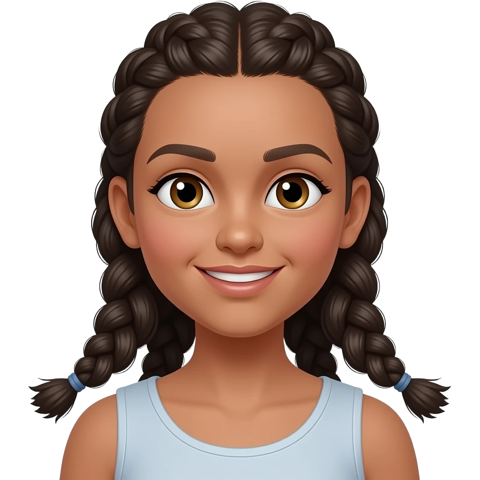 trenza de cabello emoji