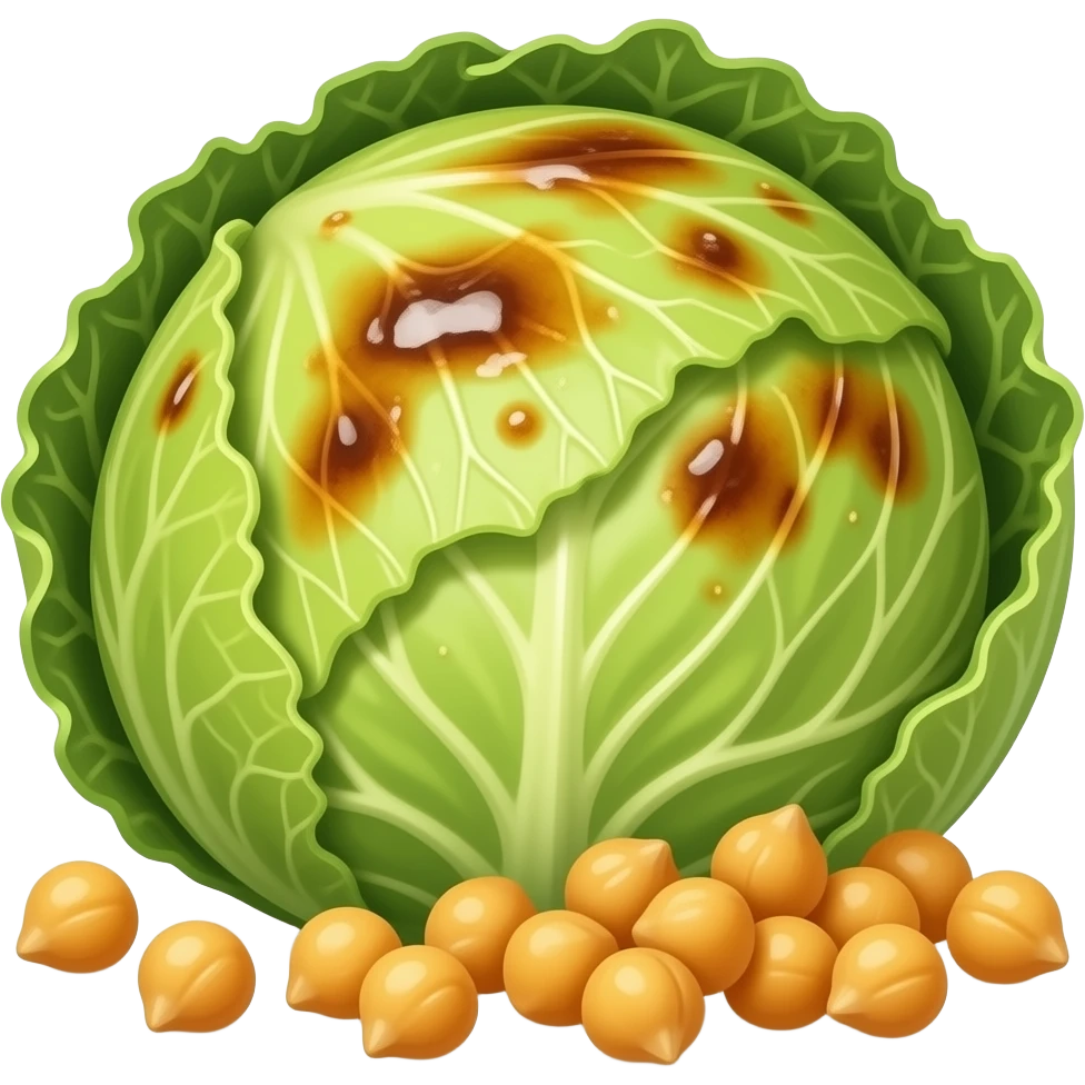 כרוב אפוי עם חומוסים emoji