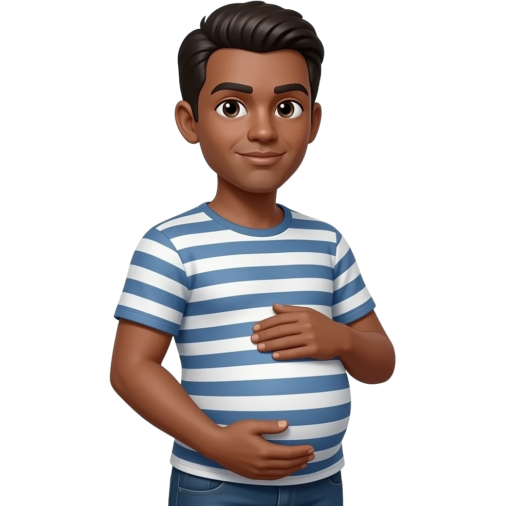 Pregnant medium dark transman emoji