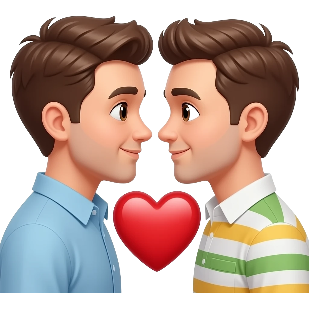 👨‍❤️‍👨+  ❤️ emoji