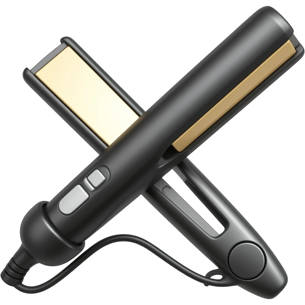 hair straightener emoji