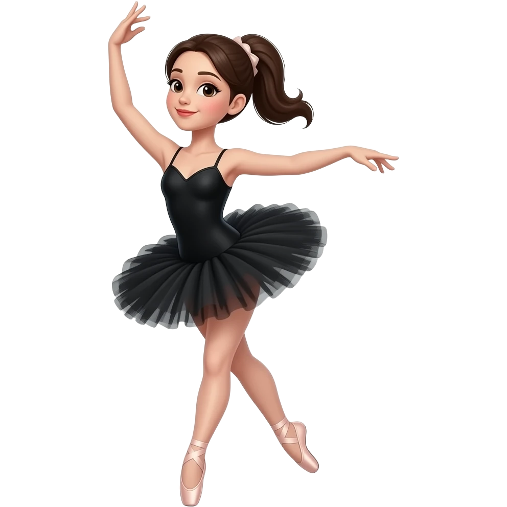 ALL THAT JAZZ BLACK BALLERINA emoji