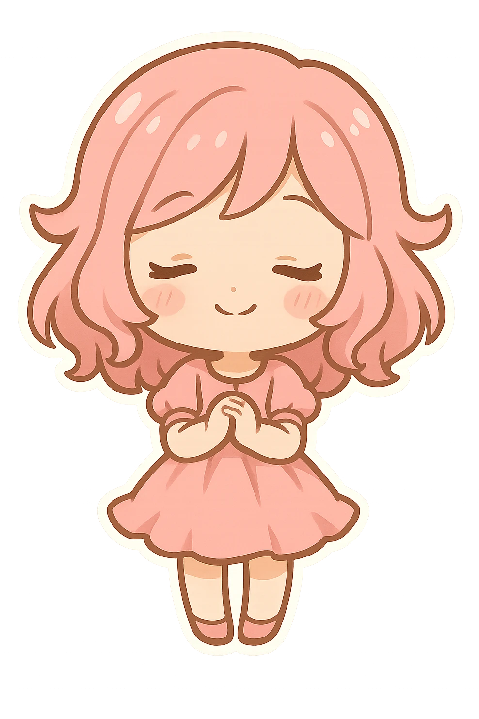 remove background, pink emoji