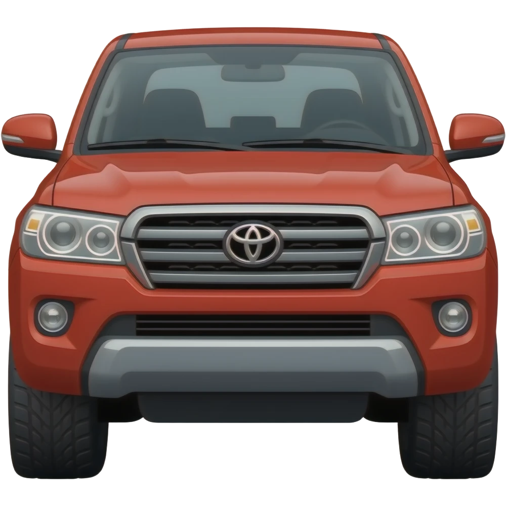 toyota  landcruiser red emoji