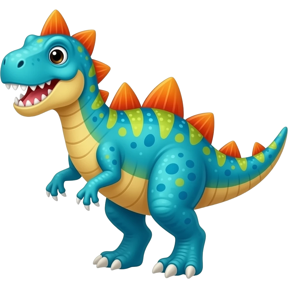 Colour full dinosaur emoji