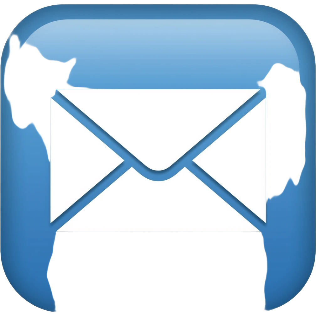 blue mail iphone emoji