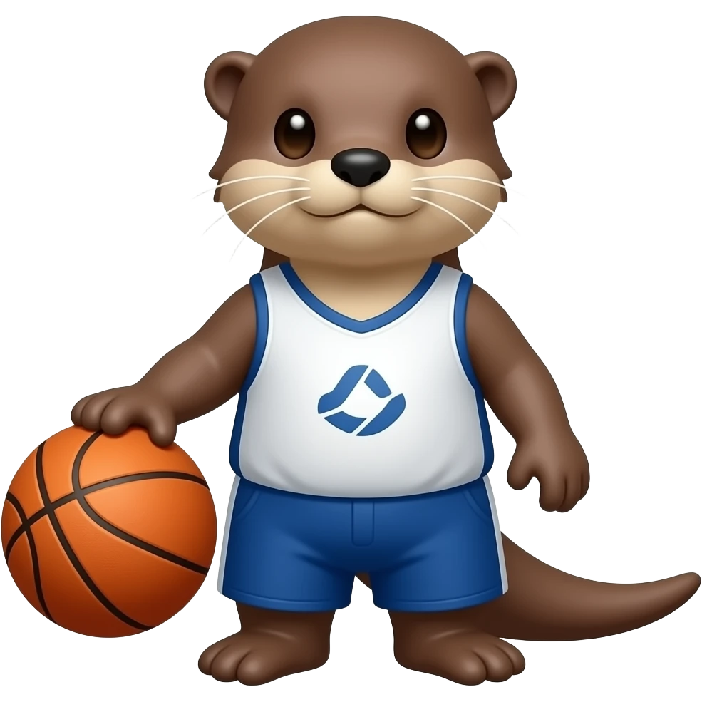 now make it a basket ball otter emoji