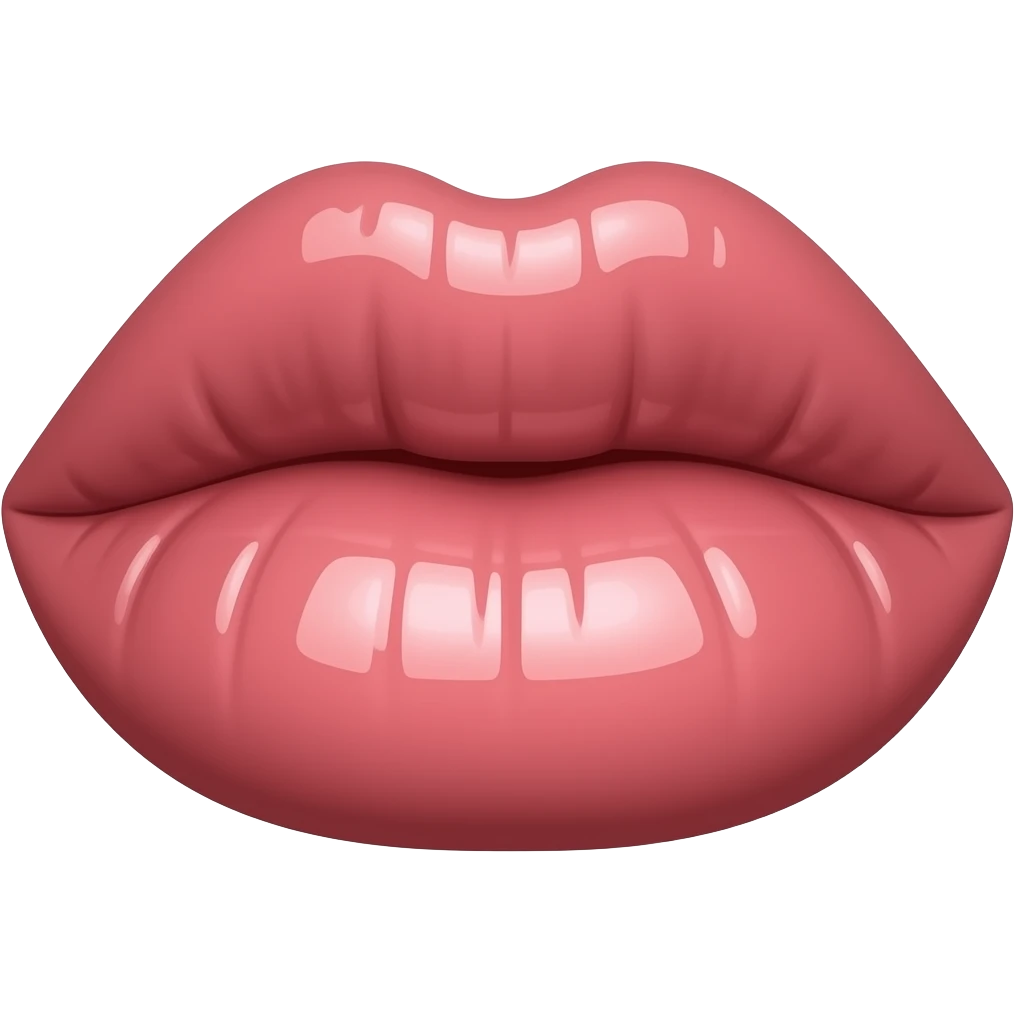 big puffy filler lips emoji