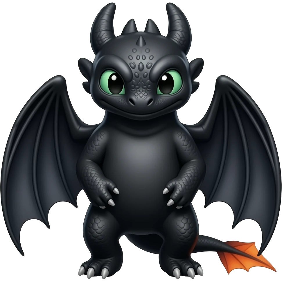 night fury in how to train your dragon emoji