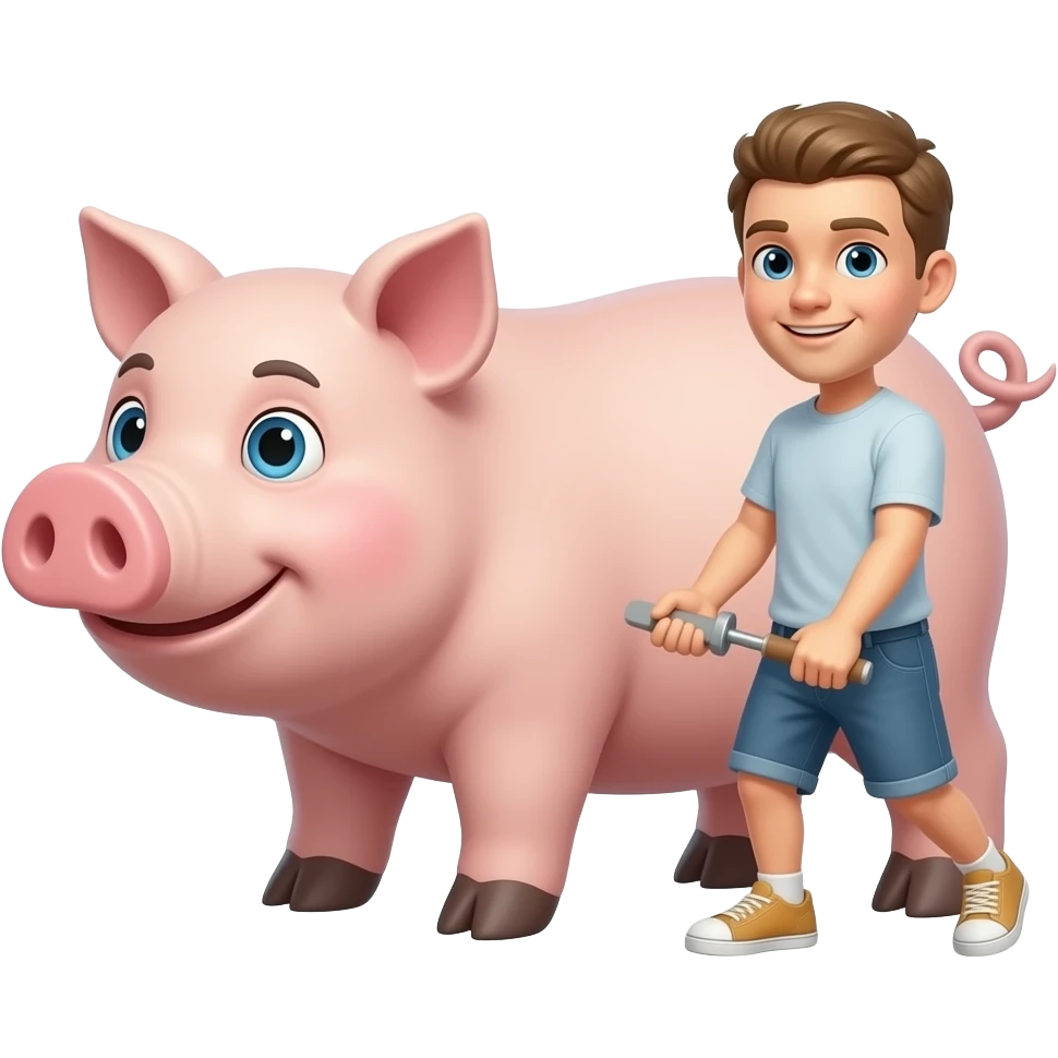 cranking the hog emoji