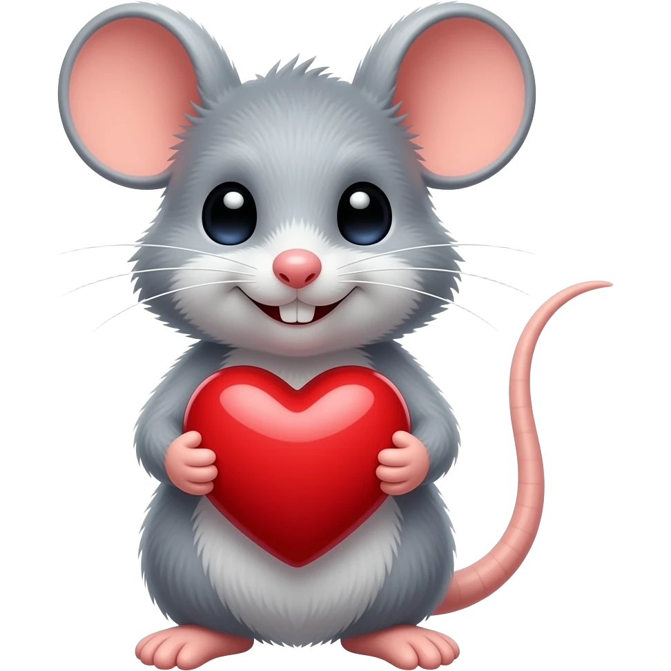 Emoji topolina con cuore emoji