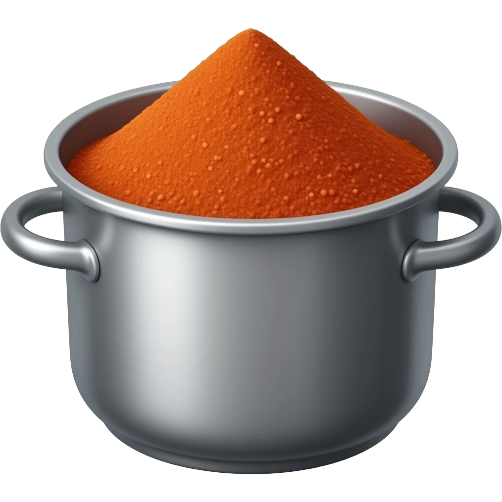 piment de cayenne en poudre en pot emoji